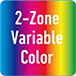 2-Zone Variable Color